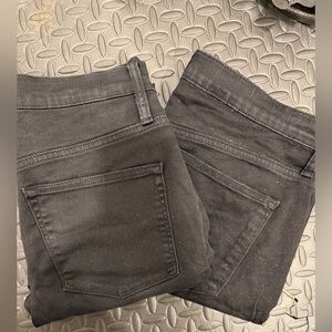 J. Crew Women's Black Toothpick Skinny Jeans 2 Pairs Size 30